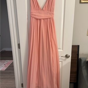 Elegant Pink Evening Gown